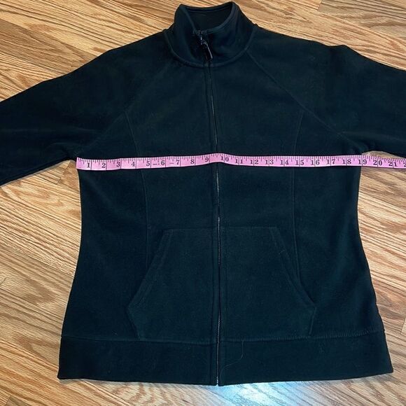 Old Navy Zip Fleece, black, Large - Picture 2 of 6